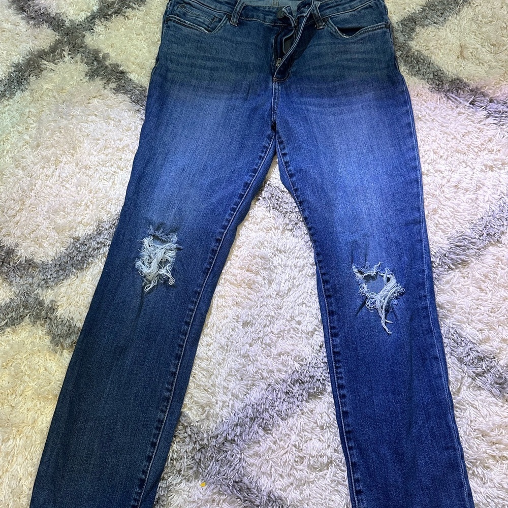 Kut from the Kloth Dark Blue Straight Leg Jeans